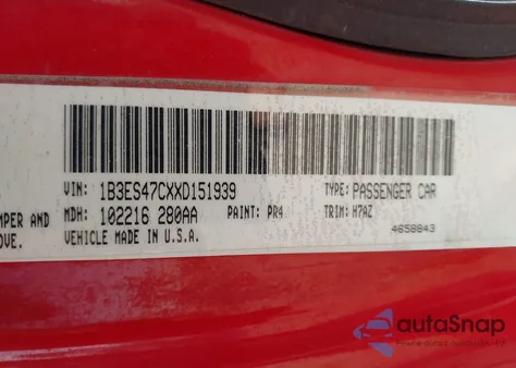 1999 Dodge Neon Highline z USA, uszkodzony, nr VIN 1B3ES47CXXD151939